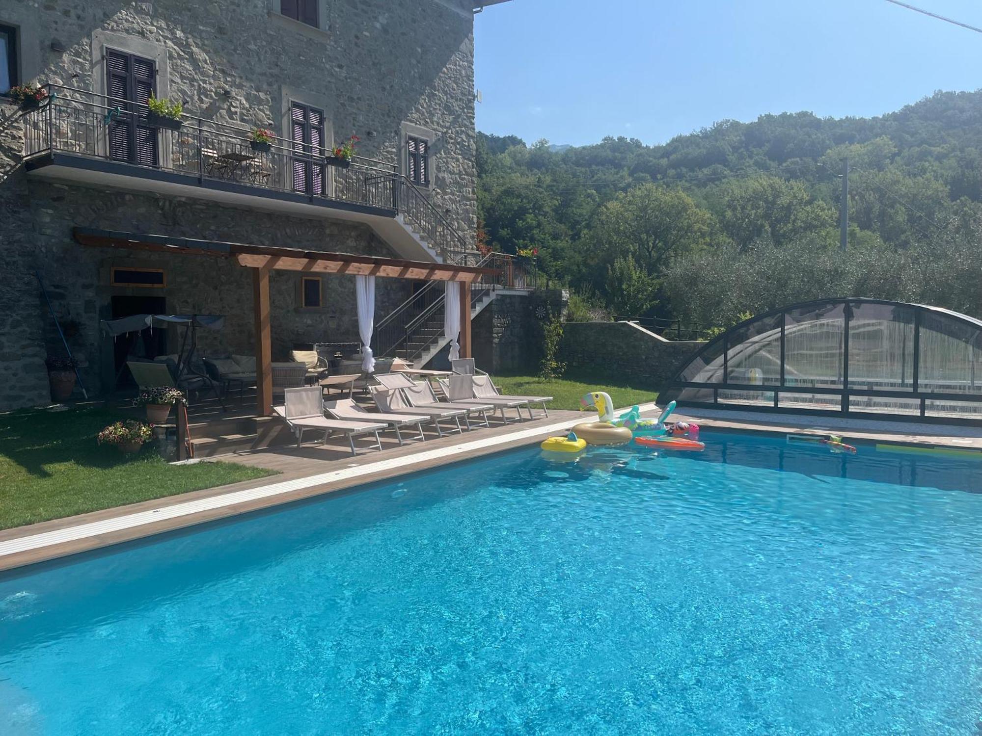 Al Buffardel Apartment Bagnone Bagian luar foto